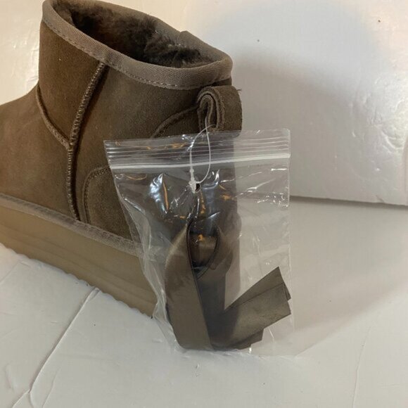 DREAM PAIRS Shearling-lined Winter Women's Ankle Boots Size 11 - Picture 8 of 12